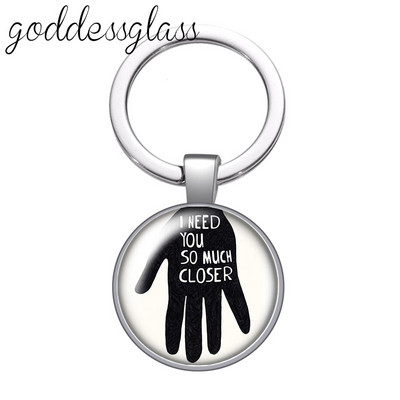 J'aime szerelem a tiéd betűk Szépség Divat üveg cabochon kulcstartó Táska Autós kulcstartó Gyűrűtartó Charms kulcstartók ajándékokhoz