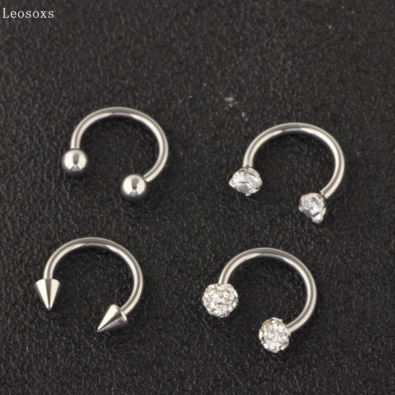 Leosoxs Piercing Bijuterii Nas Nail Set Mixt Oțel inoxidabil Buze Unghie Sprâncene Unghie Nazală