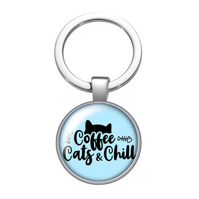 New Cute Footprints Love Pet Dog Cat Citate Fotografii Breloc cabochon din sticla de 25 mm Geanta Breloc masina Suport inel Brelocuri Breloc