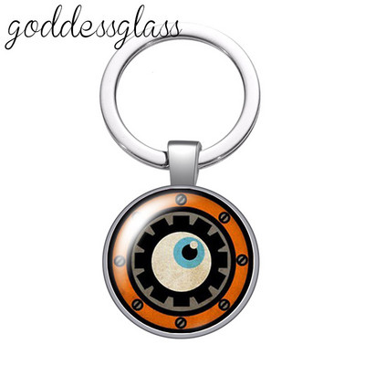 Dragon eye pepple eye pupilla Új stílusú Kerek üveg cabochon kulcstartó Táska Autós kulcstartó Gyűrűtartó Charms kulcstartók ajándékokhoz
