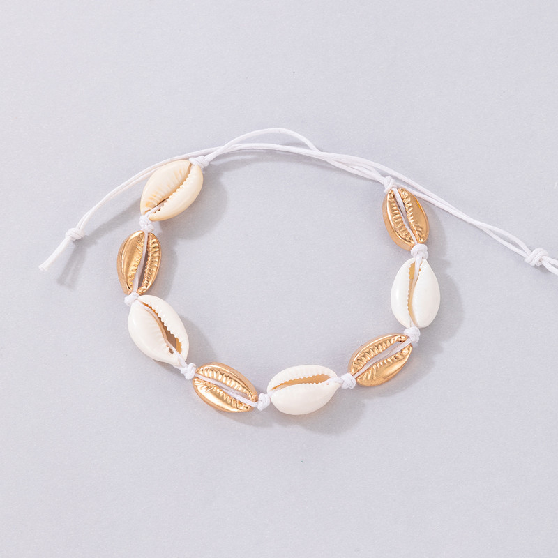 Tocona Boemia Shell frânghie gleznele pentru femei bărbați lucrate manual reglabil aliaj metal picior lanț vară bijuterii accesorii21867