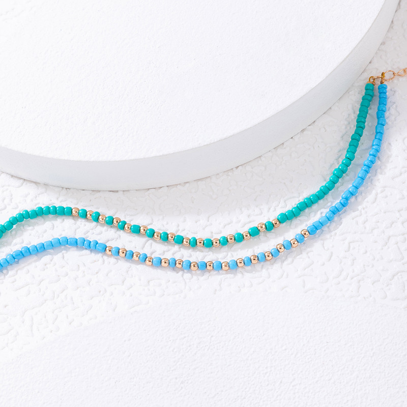 Tocona frânghie colorate gleznele pentru femei bărbați lucrate manual cu mărgele lanț pentru picior ajustabil accesorii de bijuterii boeme 4 buc/seturi 21880