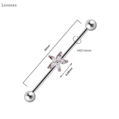Leosoxs 1 buc Bijuterii piercing pe corp pentru unghii, noi, industriale, creative