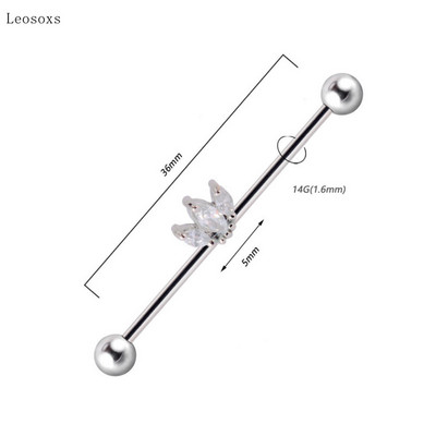 Leosoxs 1 buc Bijuterii piercing pe corp pentru unghii, noi, industriale, creative