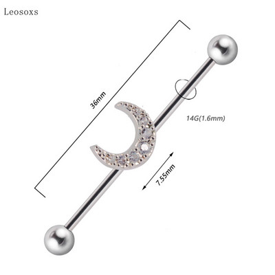Leosoxs 1 buc Bijuterii piercing pe corp pentru unghii, noi, industriale, creative