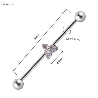 Leosoxs 1 buc Bijuterii piercing pe corp pentru unghii, noi, industriale, creative