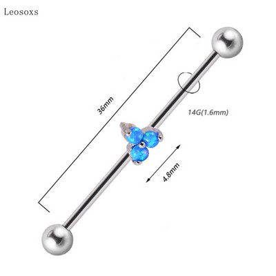 Leosoxs 1 buc Bijuterii piercing pe corp pentru unghii, noi, industriale, creative