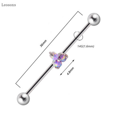 Leosoxs 1 buc Bijuterii piercing pe corp pentru unghii, noi, industriale, creative