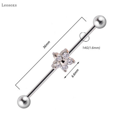 Leosoxs 1 buc Bijuterii piercing pe corp pentru unghii, noi, industriale, creative