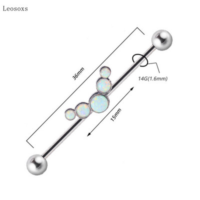 Leosoxs 1 buc Bijuterii piercing pe corp pentru unghii, noi, industriale, creative