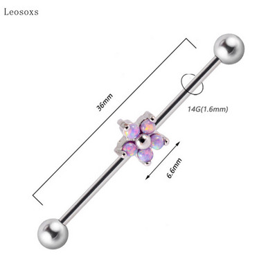 Leosoxs 1 buc Bijuterii piercing pe corp pentru unghii, noi, industriale, creative