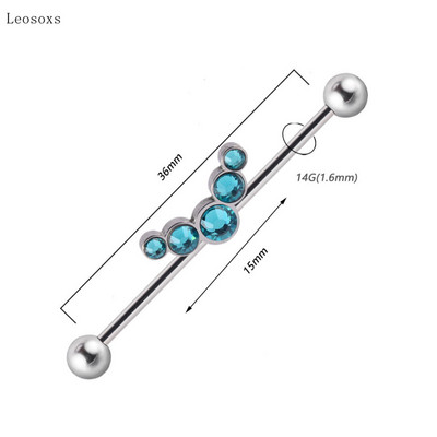 Leosoxs 1 buc Bijuterii piercing pe corp pentru unghii, noi, industriale, creative