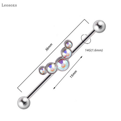 Leosoxs 1 buc Bijuterii piercing pe corp pentru unghii, noi, industriale, creative