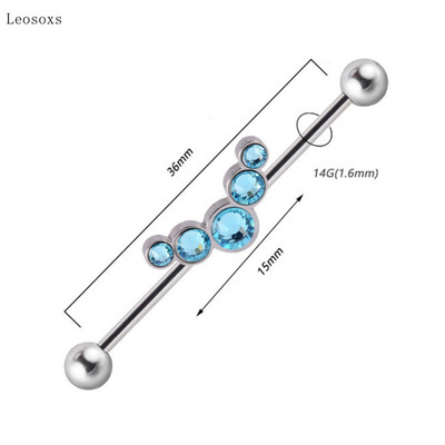 Leosoxs 1 buc Bijuterii piercing pe corp pentru unghii, noi, industriale, creative