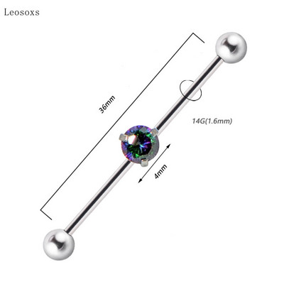 Leosoxs 1 buc Bijuterii piercing pe corp pentru unghii, noi, industriale, creative