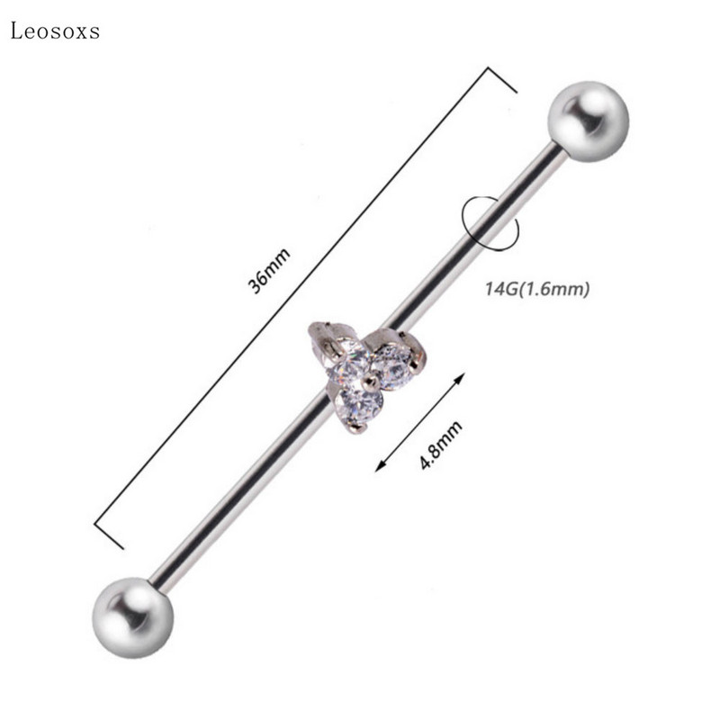 Leosoxs 1 buc Bijuterii piercing pe corp pentru unghii, noi, industriale, creative