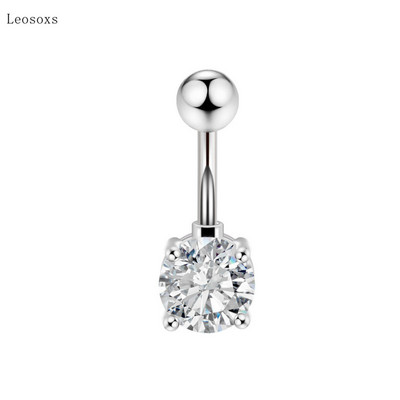 Leosoxs 1buc exploziv personalitate zircon dragoste buric rotund unghie bijuterii piercing rafinate
