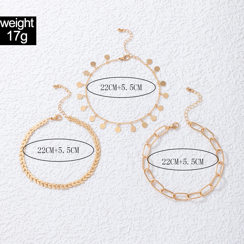 Tocona Charms cheie glezna napolitana stras stralucitor lant pentru picioare reglabil bijuterii boeme cadou pentru femei barbati 2 buc/seturi 21557