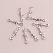15 τμχ Tiny Twisted Thorns Connectors Charms fit Punk DIY κολιέ Βραχιόλι Ασημί χρώμα 35x6mm Making Finding Jewelry Accessories