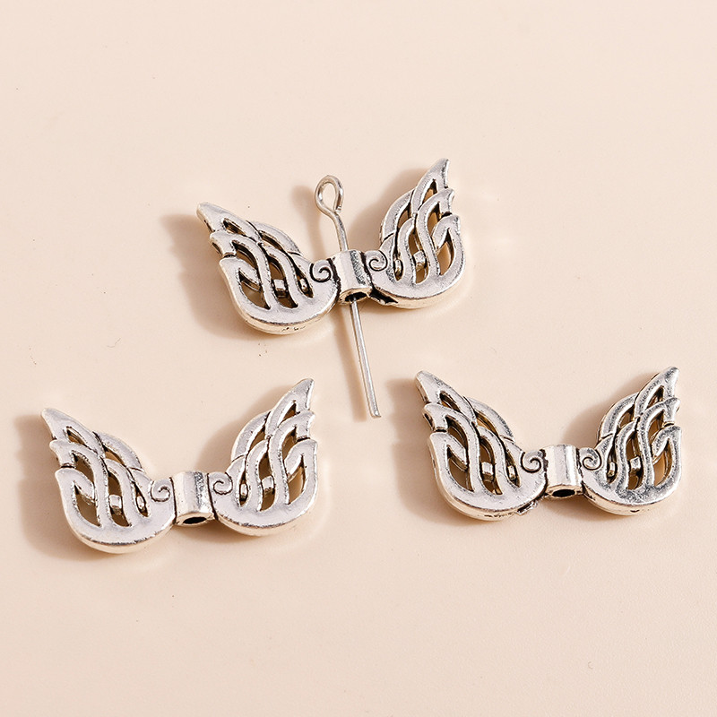 10 bucăți 23*13 mm din aliaj aripi de înger conector farmec pentru bijuterii accesorii diy coliere brățări fabricarea pandantive artizanat