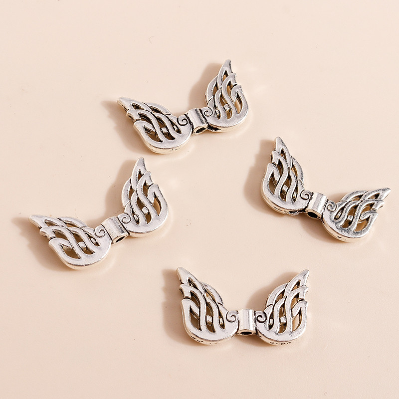 10 bucăți 23*13 mm din aliaj aripi de înger conector farmec pentru bijuterii accesorii diy coliere brățări fabricarea pandantive artizanat