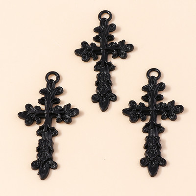 10 buc. Boemia colorată etnică Hasma Charms de mână Pandantive Conectori pentru cercei lucrați manual Colier Bijuterii DIY Cruce cu ridicata