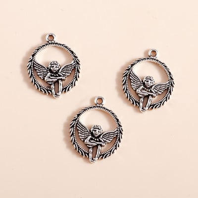 10 buc. Boemia colorată etnică Hasma Charms de mână Pandantive Conectori pentru cercei lucrați manual Colier Bijuterii DIY Cruce cu ridicata