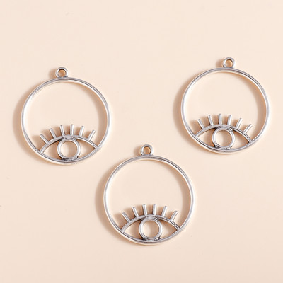 10 buc. Boemia colorată etnică Hasma Charms de mână Pandantive Conectori pentru cercei lucrați manual Colier Bijuterii DIY Cruce cu ridicata