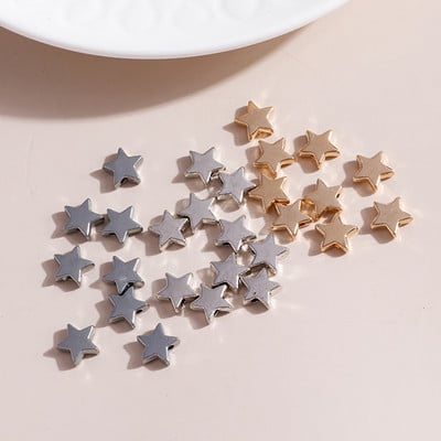 40 buc/lot 10*10mm, la modă, aliaj de zinc, stele lunii, farmece, mărgele, se potrivesc brățări, pandantive, coliere, decorare, fabricare de bijuterii