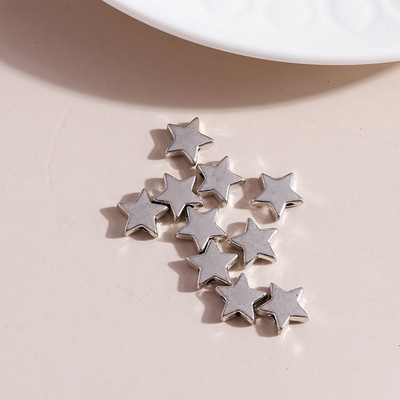 40 buc/lot 10*10mm, la modă, aliaj de zinc, stele lunii, farmece, mărgele, se potrivesc brățări, pandantive, coliere, decorare, fabricare de bijuterii