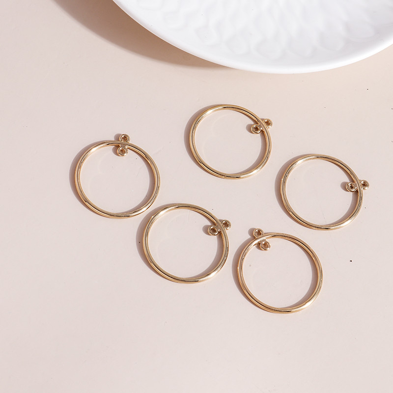 15 bucăți/lot 31*34mm la modă aliaj de zinc de culoare aur Charms conector Fit bratari pandantive coliere DIY decorare bijuterii