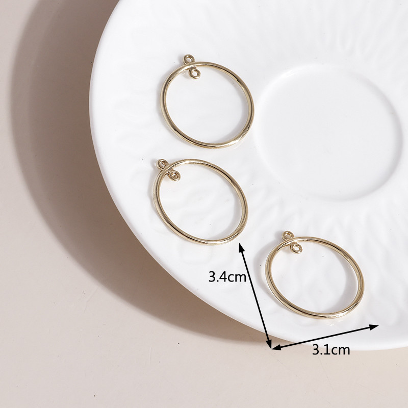 15 bucăți/lot 31*34mm la modă aliaj de zinc de culoare aur Charms conector Fit bratari pandantive coliere DIY decorare bijuterii