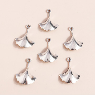 30db 20*15mm Divat Aranyos Ötvözet Ginkgo Leaf Charms Medálok Nyakláncokhoz Fülbevalók Jeychain Diy Ékszerkészítés Kiegészítők
