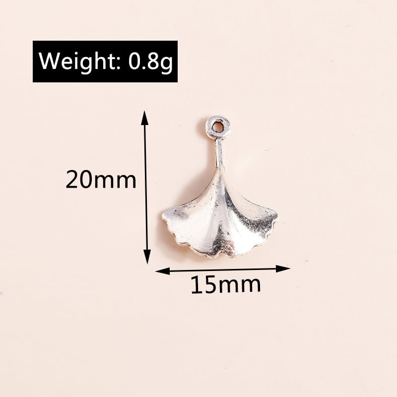 30db 20*15mm Divat Aranyos Ötvözet Ginkgo Leaf Charms Medálok Nyakláncokhoz Fülbevalók Jeychain Diy Ékszerkészítés Kiegészítők