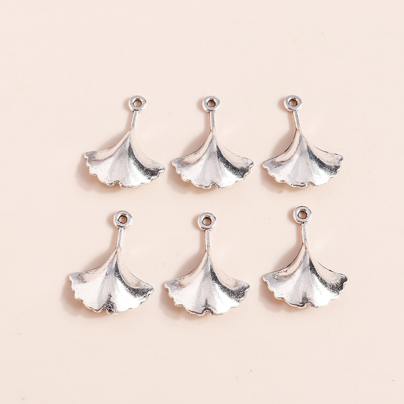 30db 20*15mm Divat Aranyos Ötvözet Ginkgo Leaf Charms Medálok Nyakláncokhoz Fülbevalók Jeychain Diy Ékszerkészítés Kiegészítők