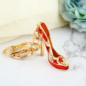 Breloc creativ pentru pantofi cu toc înalt Poșetă cu strasuri de cristal Breloc pentru mașină geantă Breloc decorativ din aliaj