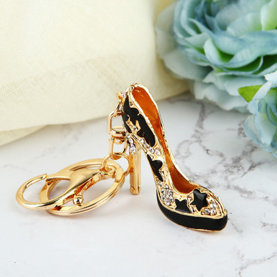 Breloc creativ pentru pantofi cu toc înalt Poșetă cu strasuri de cristal Breloc pentru mașină geantă Breloc decorativ din aliaj