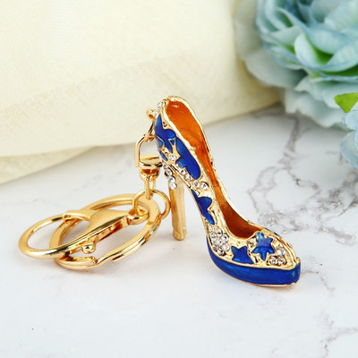 Breloc creativ pentru pantofi cu toc înalt Poșetă cu strasuri de cristal Breloc pentru mașină geantă Breloc decorativ din aliaj