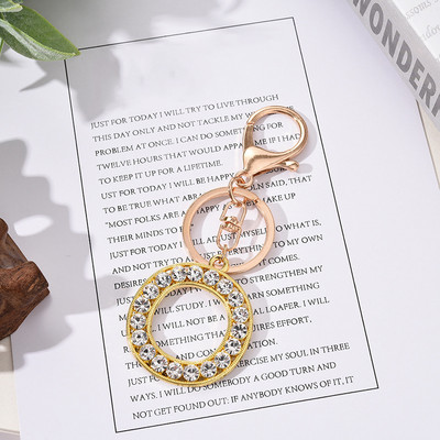 Breloc cu pandantiv cu literă AZ cu strass Breloc cu pandantiv pentru mașină, la modă simplă, pentru unisex, cataramă cu homar, breloc pentru doamne, bijuterii cu pandantiv