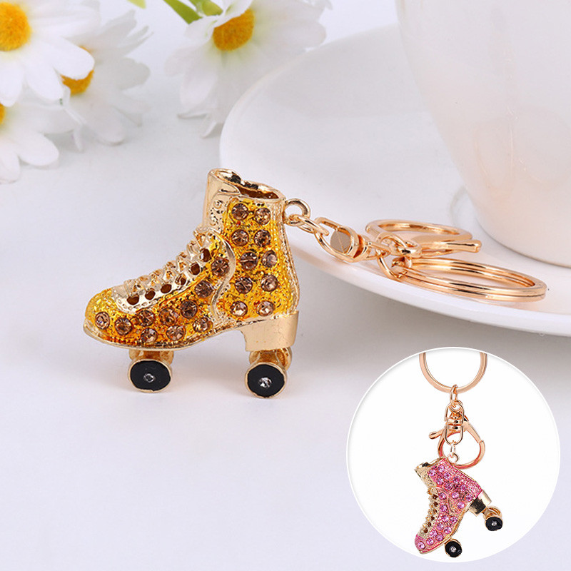 Patine de modă Pantofi Brelocuri Cristal Strasuri Pantofi Pandantiv Breloci Suport chei Poșetă Geantă Cataramă Pandantiv Cadou creativ