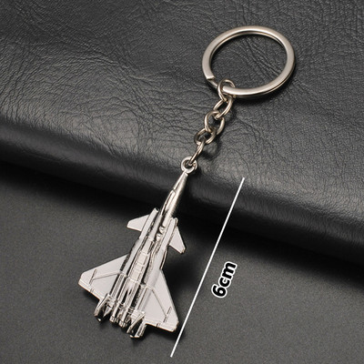 Raktų pakabukai vyrams Automobilio krepšys Raktų pakabukas Lėktuvo modelis Kovotojas Žaislas Lėktuvo modelis Kovotojas Aircrafe Kelionės mados papuošalai Dovana