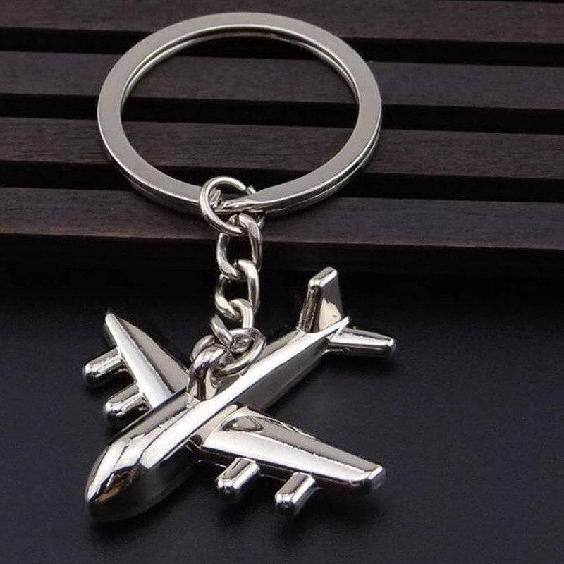 Raktų pakabukai vyrams Automobilio krepšys Raktų pakabukas Lėktuvo modelis Kovotojas Žaislas Lėktuvo modelis Kovotojas Aircrafe Kelionės mados papuošalai Dovana