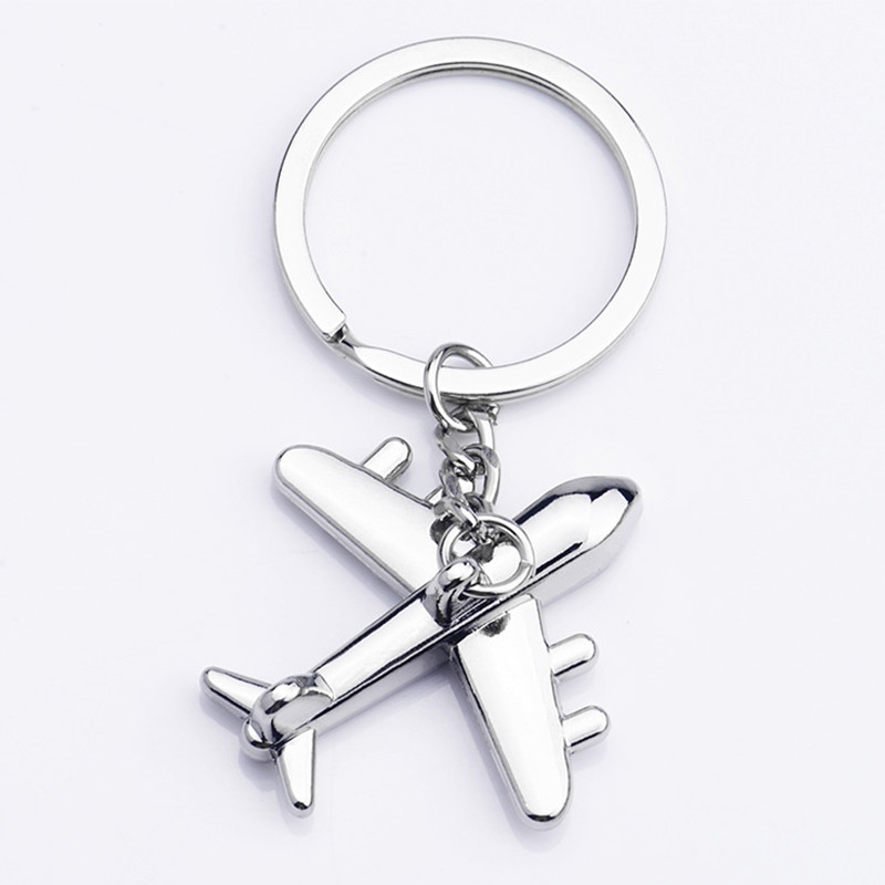 Raktų pakabukai vyrams Automobilio krepšys Raktų pakabukas Lėktuvo modelis Kovotojas Žaislas Lėktuvo modelis Kovotojas Aircrafe Kelionės mados papuošalai Dovana