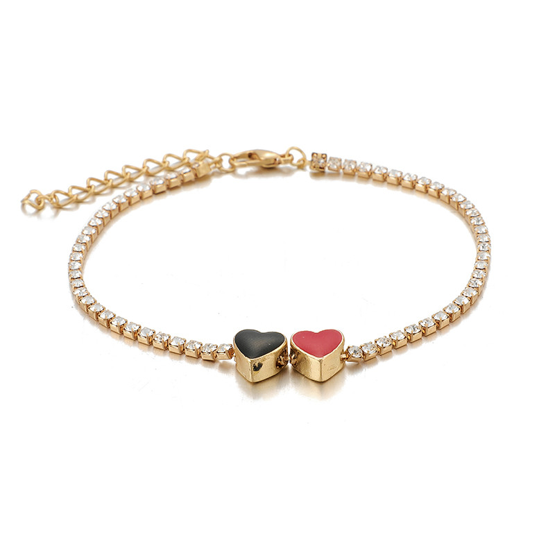 Tocona 5 bucăți/set modă de culoare aurie coajă ciucuri gleznă pentru femei straturi inimi pandantiv ochi gleznă pe picior bijuterii 9546