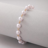 Tocona gleznă de lux din piatră perlă pentru femei, fete, nou la modă, lucrate manual, reglabile, accesorii de bijuterii pentru petrecere, comerț cu ridicata 20853