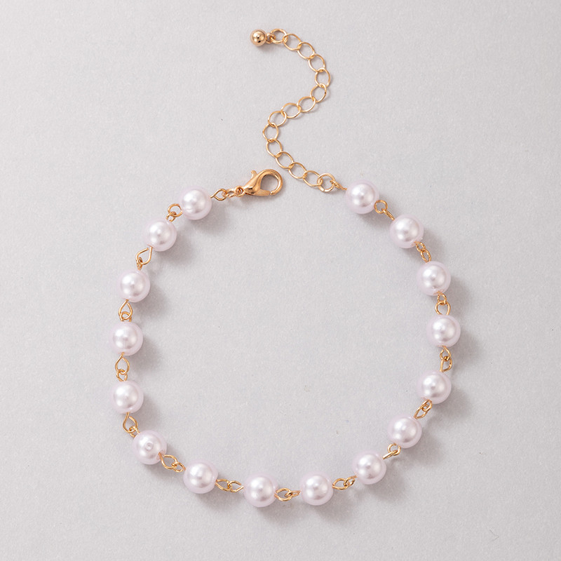 Tocona gleznă de lux din piatră perlă pentru femei, fete, nou la modă, lucrate manual, reglabile, accesorii de bijuterii pentru petrecere, comerț cu ridicata 20853