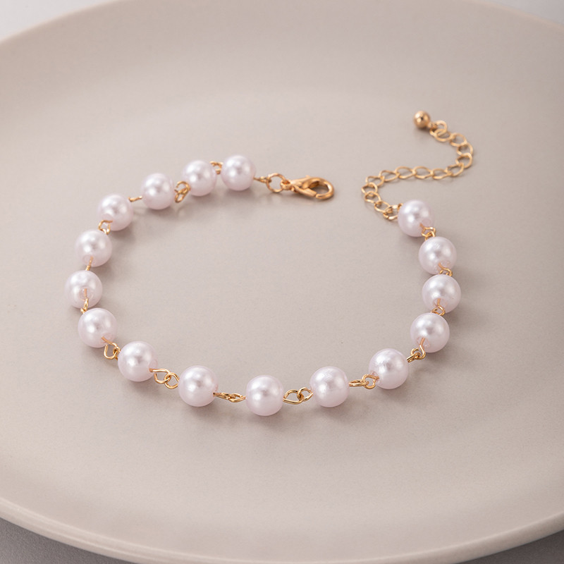 Tocona gleznă de lux din piatră perlă pentru femei, fete, nou la modă, lucrate manual, reglabile, accesorii de bijuterii pentru petrecere, comerț cu ridicata 20853