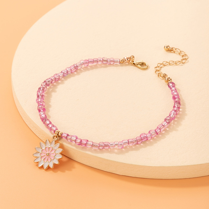 Tocona glezne colorate cu strasuri pentru femei, lanț pentru picioare de perle de lux, sandale desculțe, cadou de bijuterii boeme