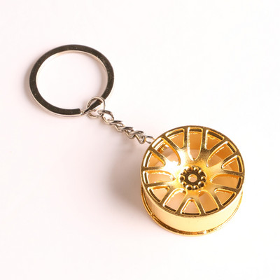 Luxusný prívesok na kľúče od náboja kolesa, zliatina zinku, štýl pneumatík, krúžok na kľúče od auta, diely na úpravu automobilu, držiak kľúčov pre autopríslušenstvo Ford