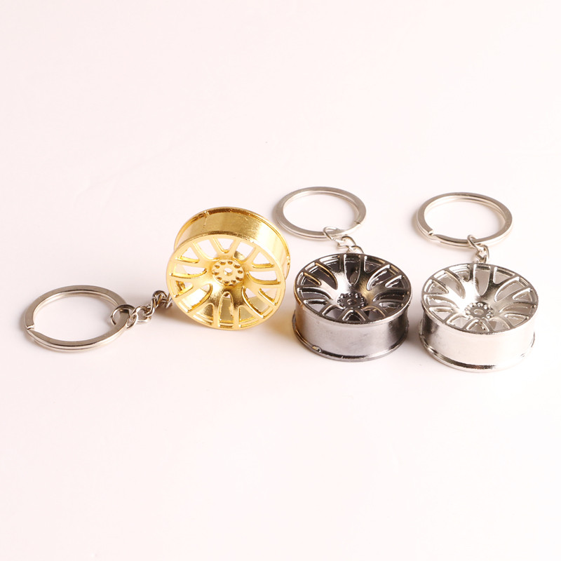 Luxusný prívesok na kľúče od náboja kolesa, zliatina zinku, štýl pneumatík, krúžok na kľúče od auta, diely na úpravu automobilu, držiak kľúčov pre autopríslušenstvo Ford